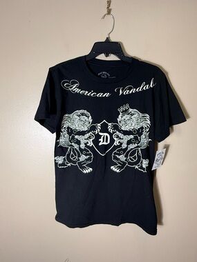 Diaz Bros American Vandals Tee Black Small NWT MMA UFC Nick Nate Diaz